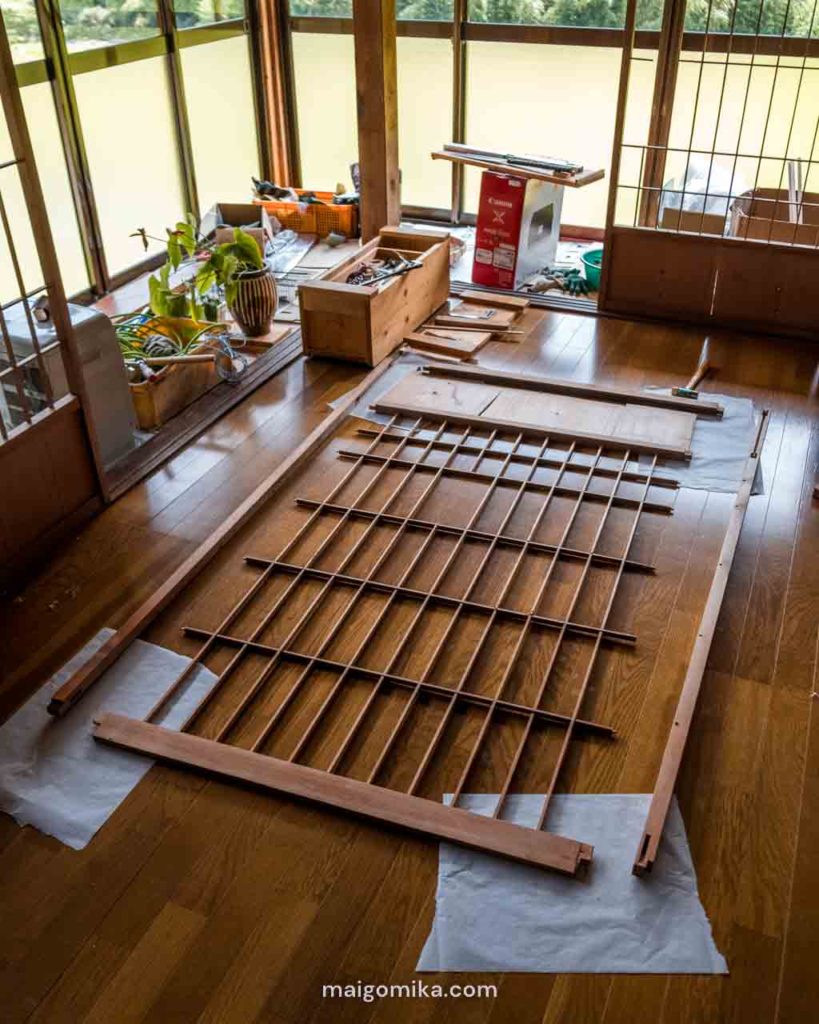 How We Fixed Our Japanese Shoji Paper Screen Doors in 8 Days